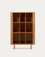 Credenza alta Mailen 2 porte in impiallacciatura di frassino con finitura naturale 110 x 160 cm