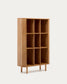 Credenza alta Mailen 2 porte in impiallacciatura di frassino con finitura naturale 110 x 160 cm