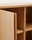 Credenza alta Salaya in compensato di frassino 100 x 134 cm