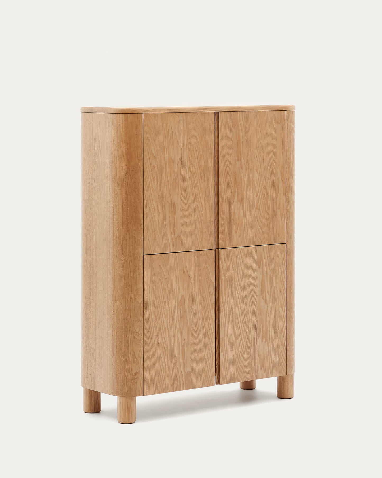 Credenza alta Salaya in compensato di frassino 100 x 134 cm