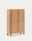 Credenza alta Salaya in compensato di frassino 100 x 134 cm
