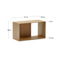 Modulo libreria medio Litto impiallacciato rovere 67 x 38 cm