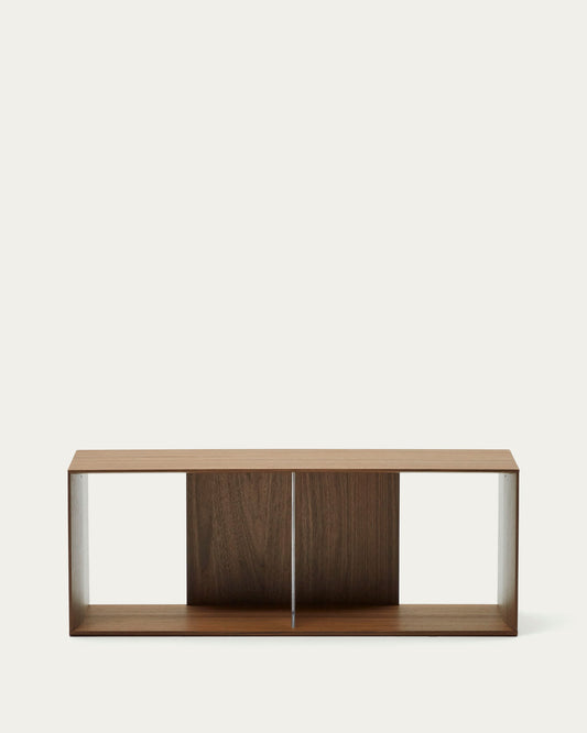 Modulo libreria grande Litto impiallacciato noce 101 x 38 cm