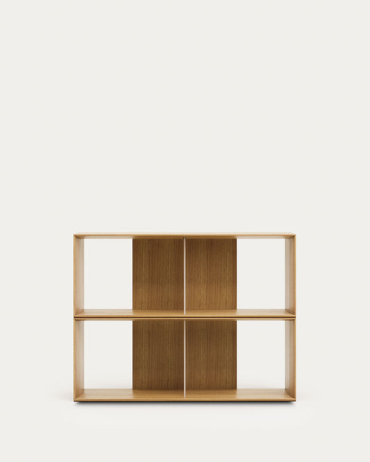 Set Litto di 2 ripiani modulari impiallacciati rovere 101 x 76 cm