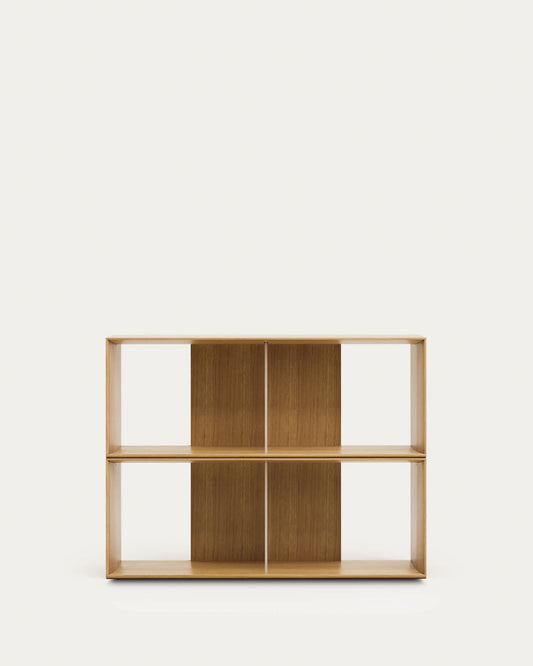 Set Litto di 2 ripiani modulari impiallacciati rovere 101 x 76 cm