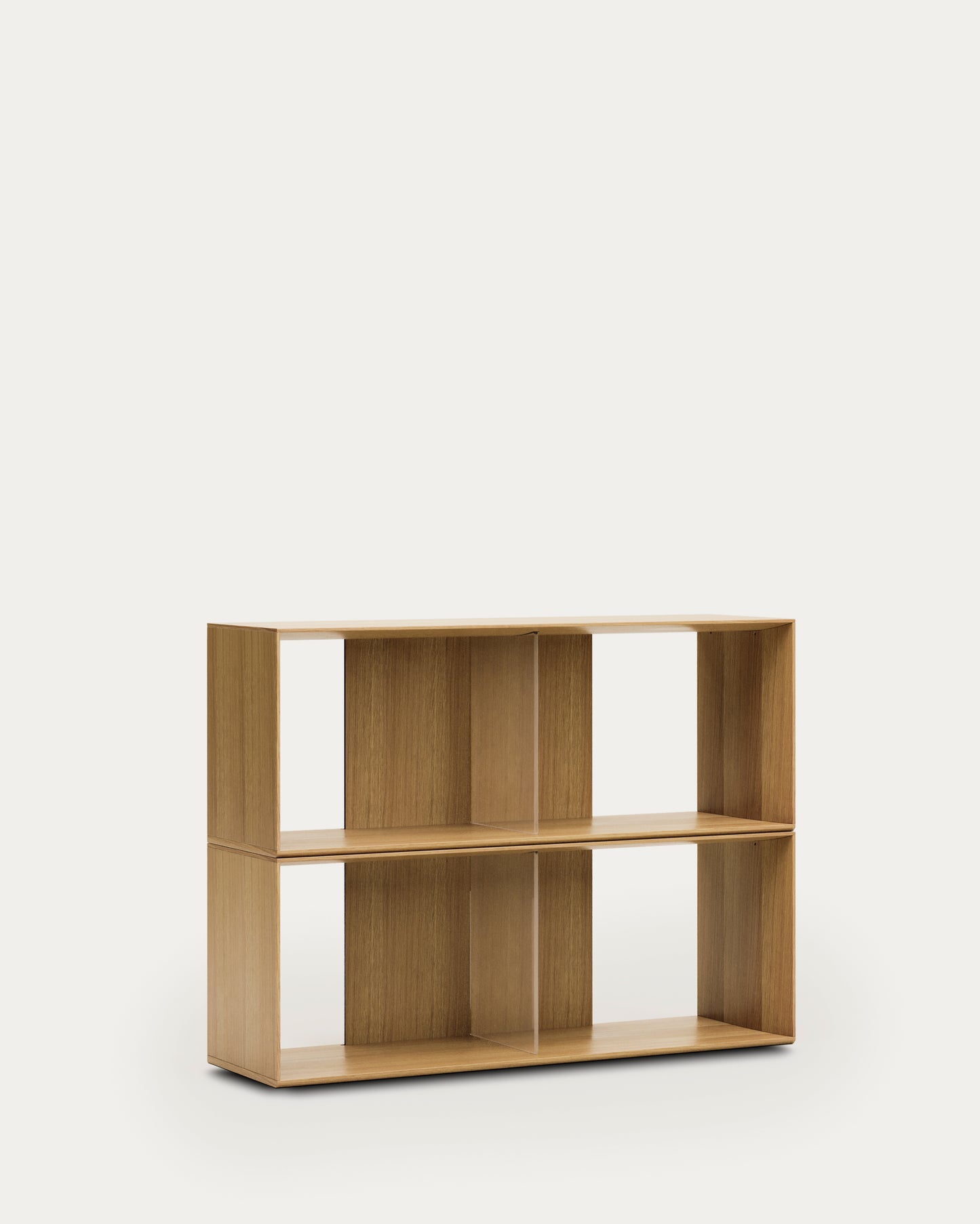 Set Litto di 2 ripiani modulari impiallacciati rovere 101 x 76 cm