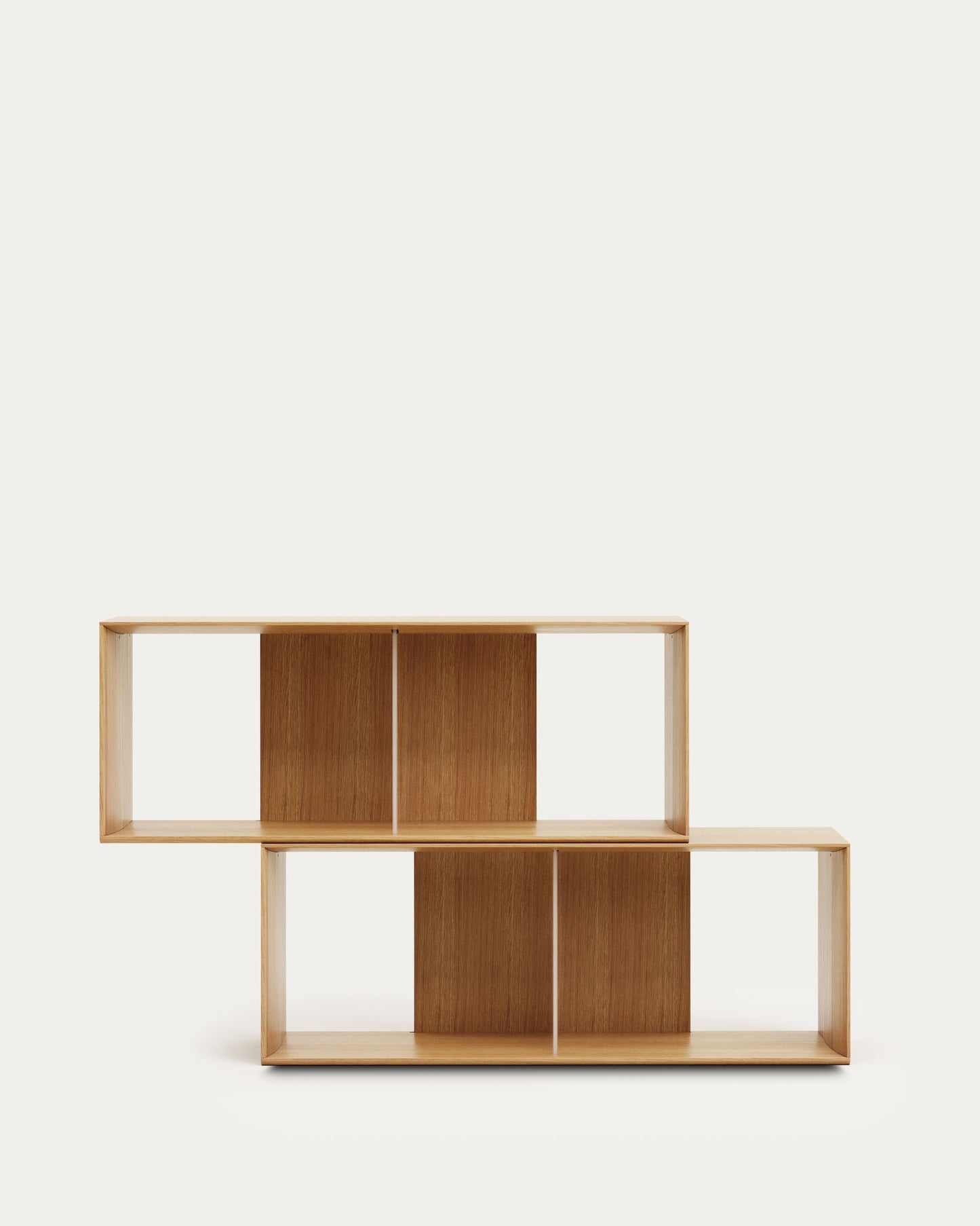 Set Litto di 2 ripiani modulari impiallacciati rovere 101 x 76 cm
