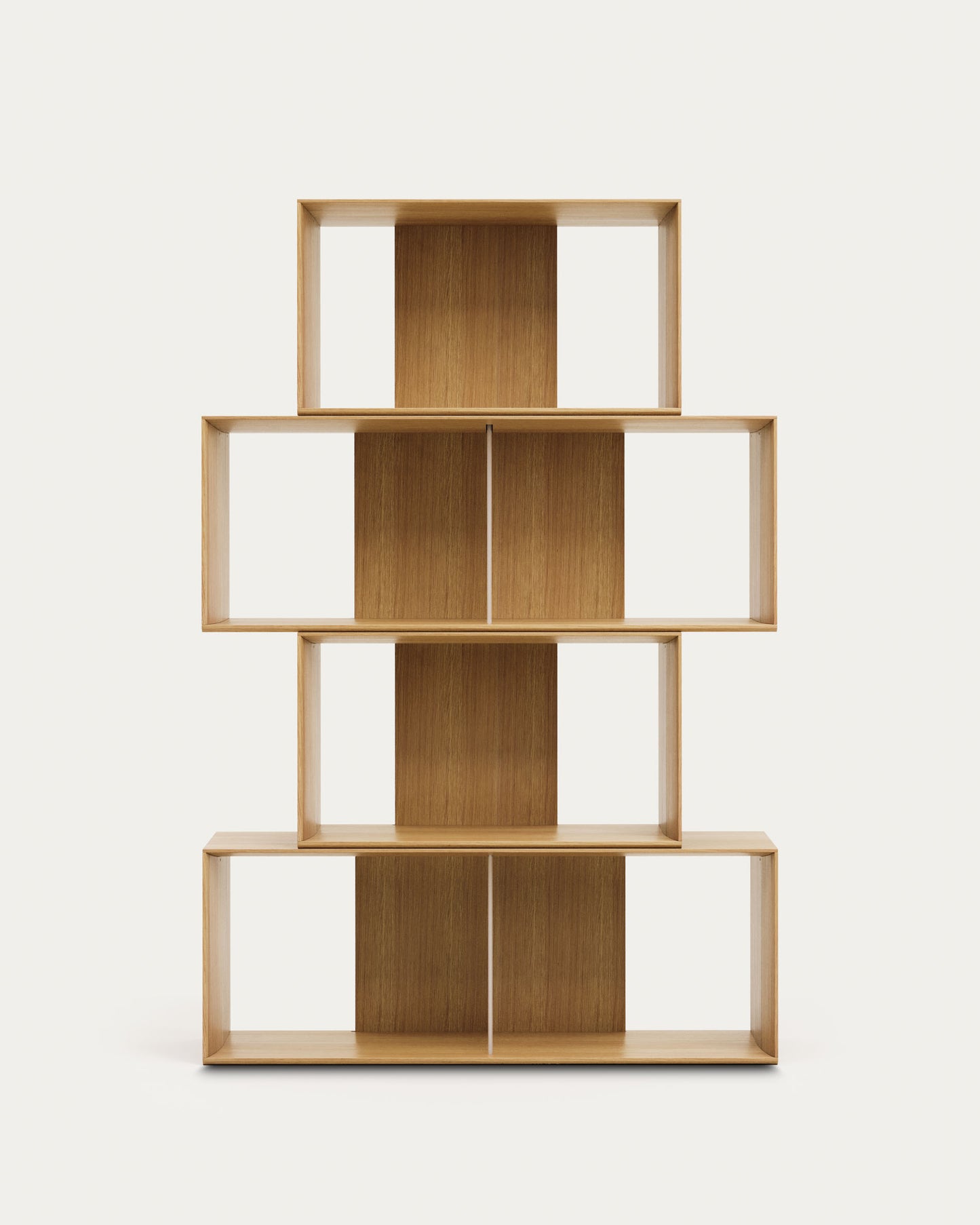Set Litto di 4 ripiani modulari impiallacciati rovere 168 x 76 cm