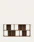 Set Litto di 4 ripiani modulari impiallacciati noce 168 x 76 cm