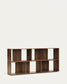 Set Litto di 4 ripiani modulari impiallacciati noce 168 x 76 cm