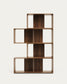 Set Litto di 4 ripiani modulari impiallacciati noce 168 x 76 cm