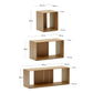 Set Litto di 6 ripiani modulari impiallacciati rovere 101 x 152 cm