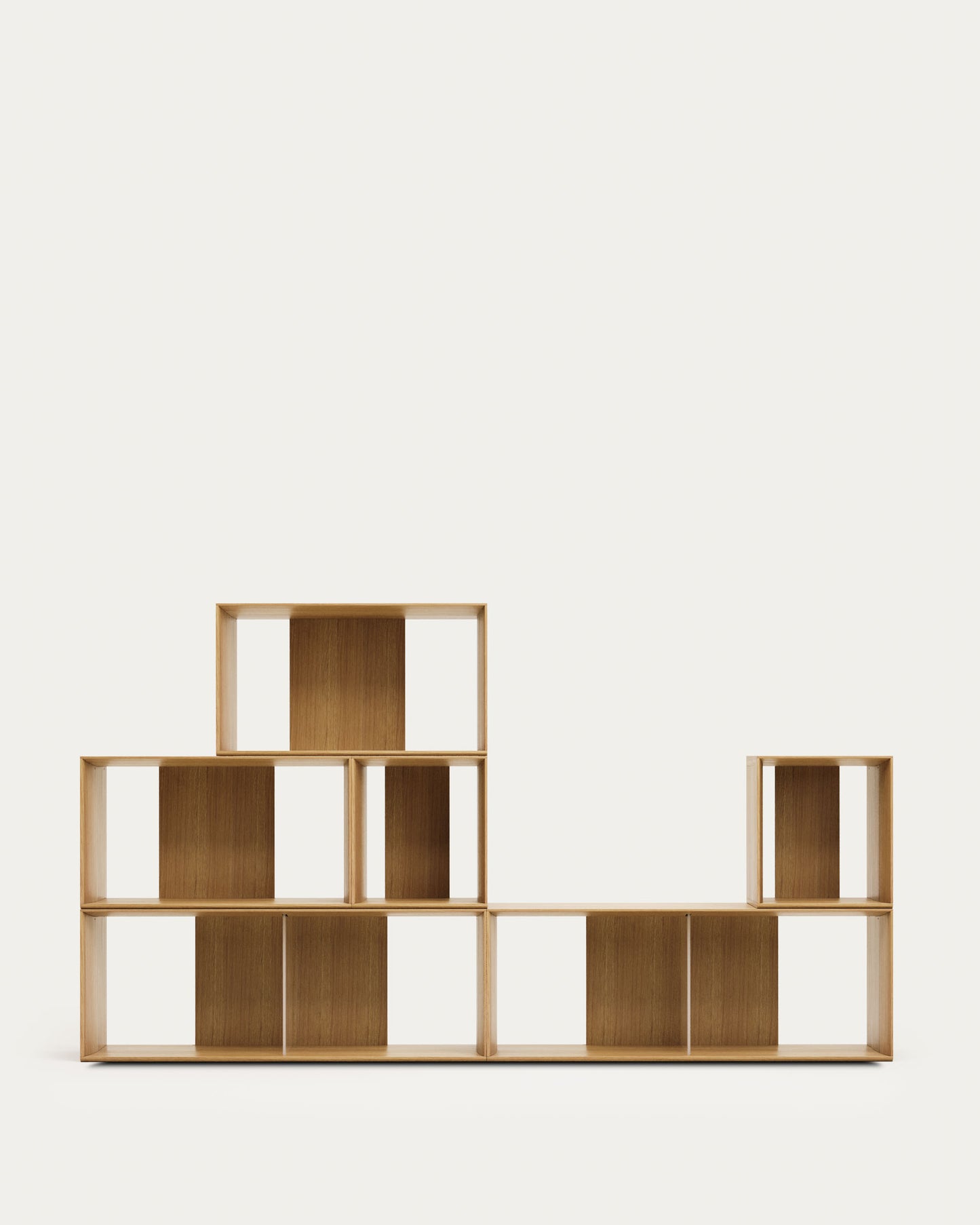 Set Litto di 6 ripiani modulari impiallacciati rovere 101 x 152 cm