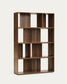 Set Litto di 6 ripiani modulari impiallacciati noce 101 x 152 cm