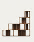 Set Litto di 6 ripiani modulari impiallacciati noce 101 x 152 cm