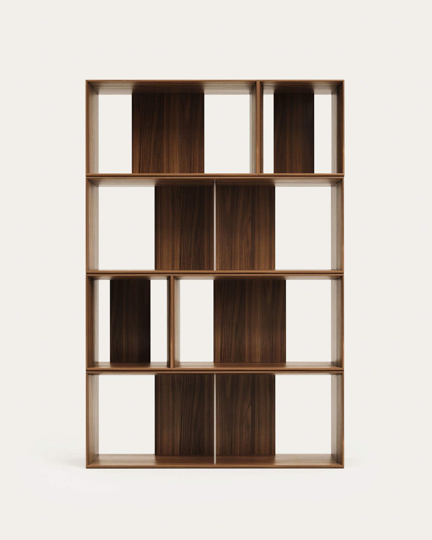 Set Litto di 6 ripiani modulari impiallacciati noce 101 x 152 cm