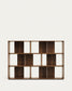 Set Litto di 6 ripiani modulari impiallacciati noce 168 x 114 cm