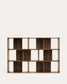 Set Litto di 6 ripiani modulari impiallacciati noce 168 x 114 cm