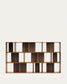 Set Litto di 9 ripiani modulari impiallacciati noce 202 x 114 cm