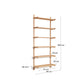 Scaffalatura modulare Sitra 6 mensole legno massiccio di rovere naturale 90 cm
