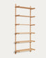 Scaffalatura modulare Sitra 6 mensole legno massiccio di rovere naturale 90 cm
