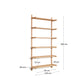 Scaffalatura modulare Sitra 6 mensole legno massiccio di rovere naturale 110 cm