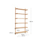 Scaffalatura modulare Sitra 6 mensole legno massiccio di rovere naturale 110 cm