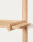 Scaffalatura modulare Sitra 6 mensole legno massiccio di rovere naturale 110 cm