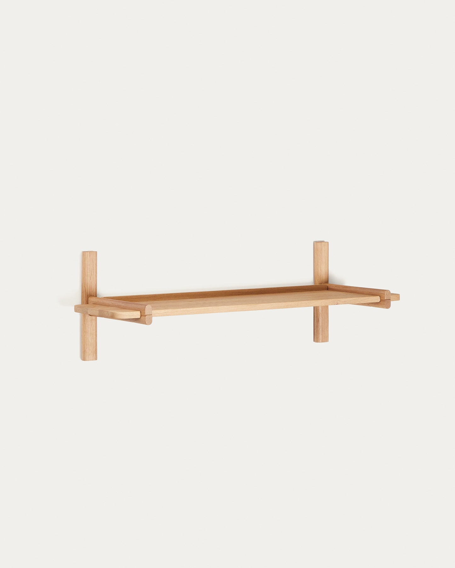 Scaffalatura modulare Sitra 1 mensola legno massiccio di rovere naturale 90 cm