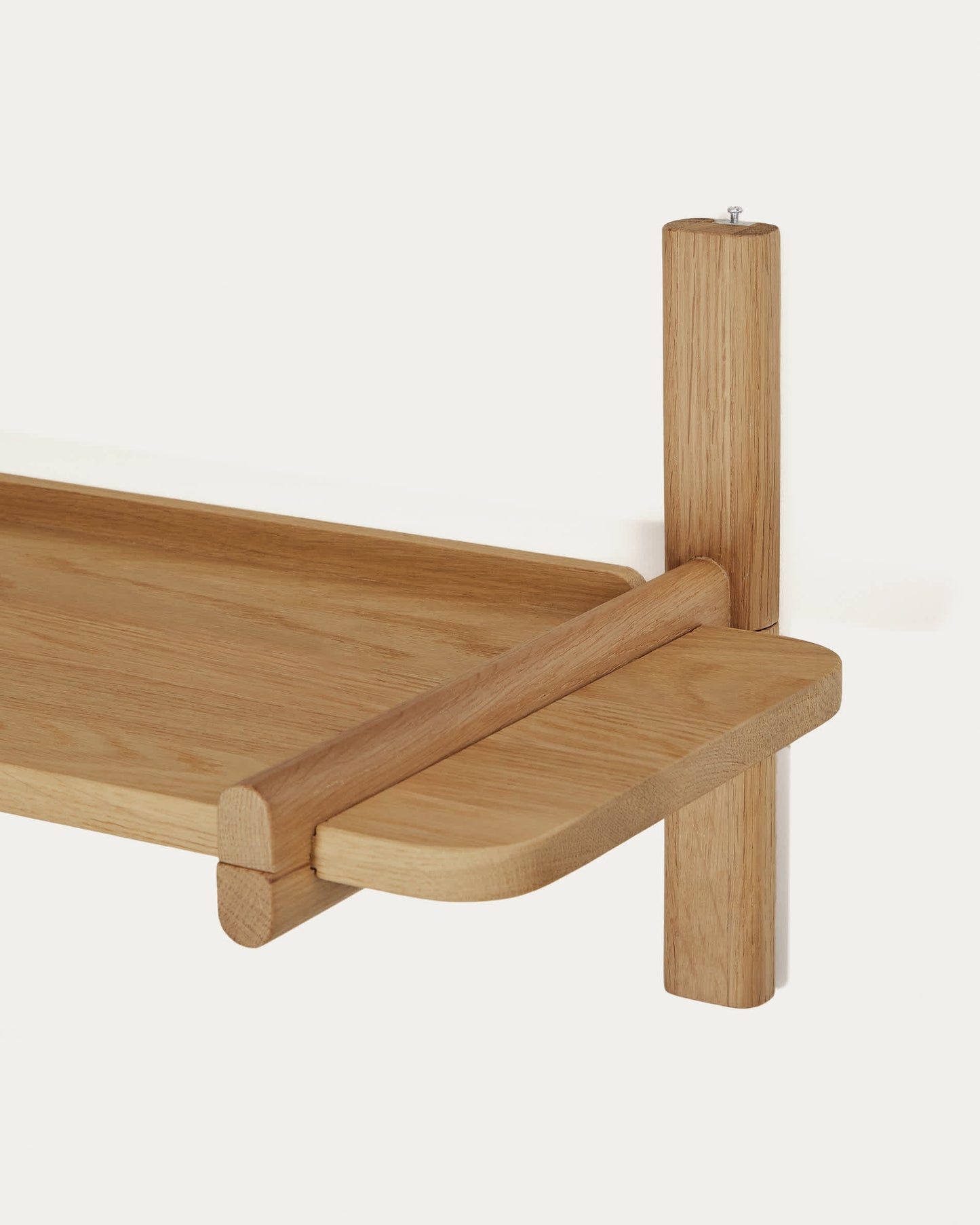 Scaffalatura modulare Sitra 1 mensola legno massiccio di rovere naturale 110 cm