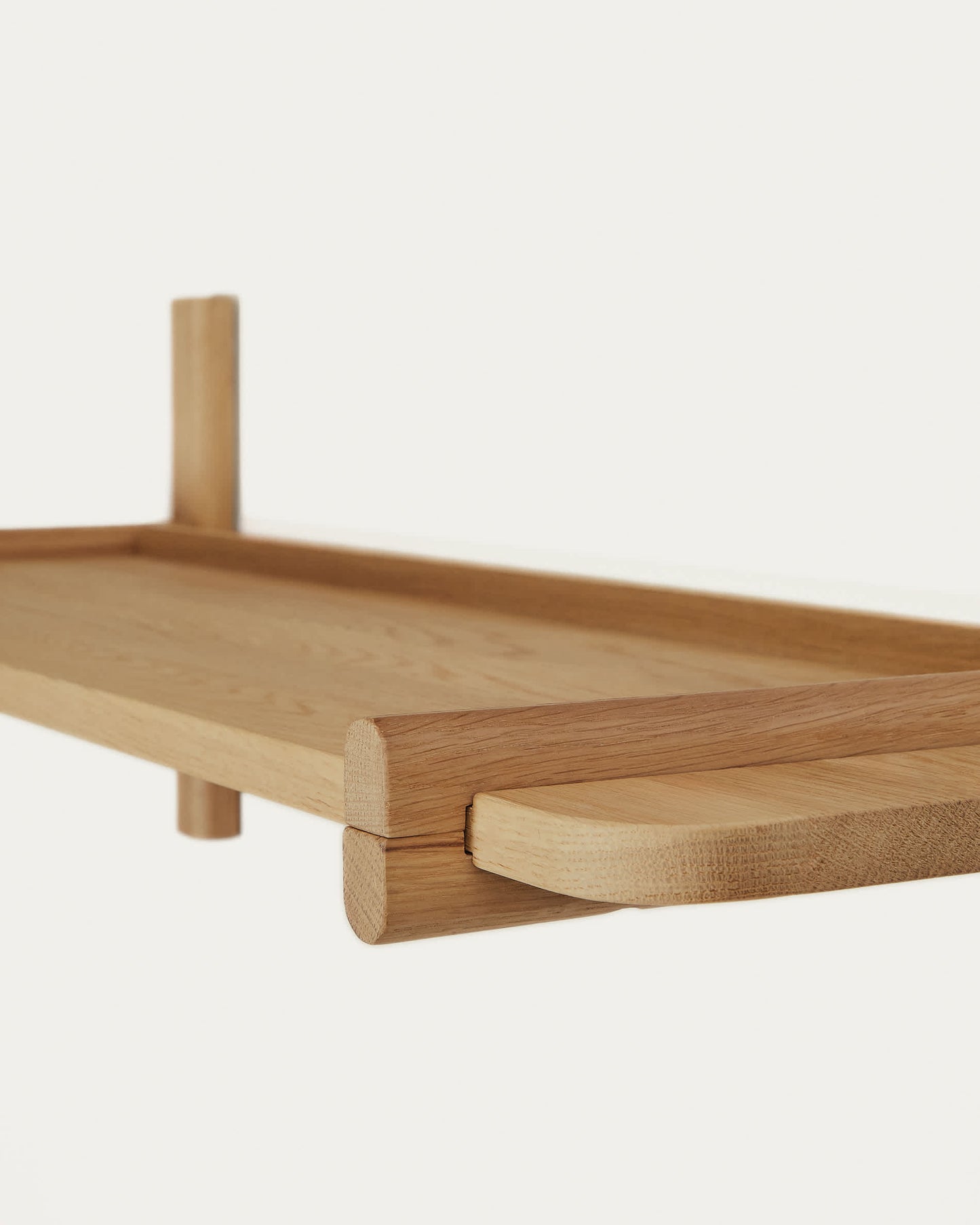 Scaffalatura modulare Sitra 1 mensola legno massiccio di rovere naturale 110 cm