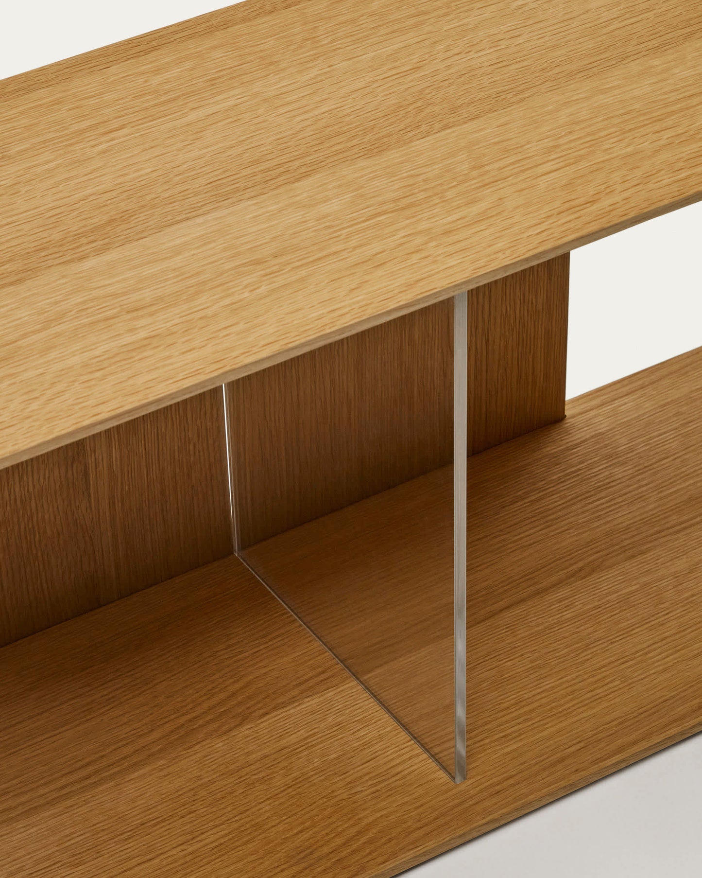 Set Litto di 6 ripiani modulari impiallacciati rovere 168 x 114 cm