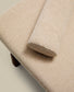 Chaise-longue Topaz in ciniglia beige e legno massello di frassino finitura noce 200 cm FSC 100%