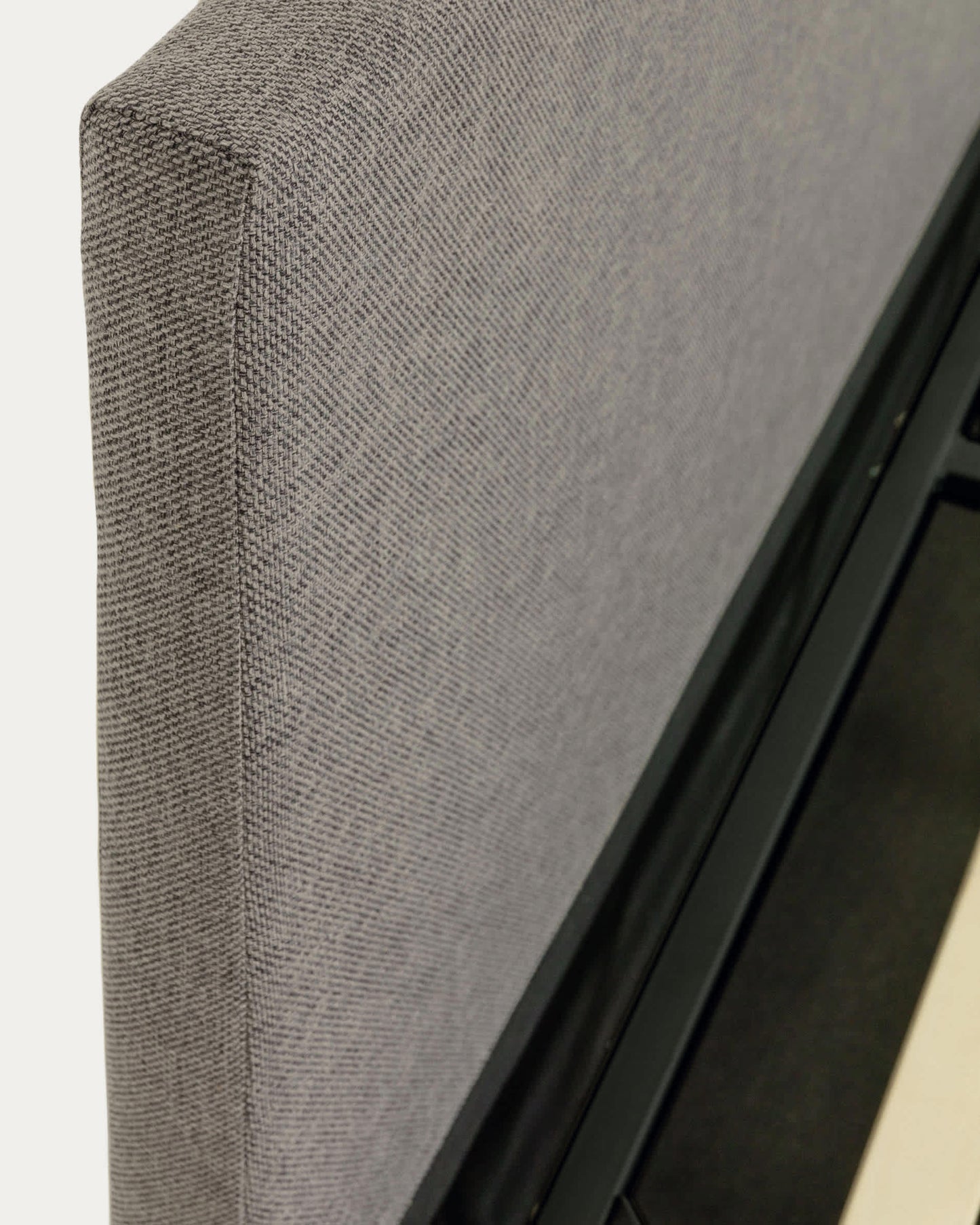 Letto con contenitore apribile Nahiri grigio per materasso 180 x 200 cm