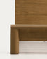 Letto Arelida in impiallacciato e legno massiccio di rovere con finitura marrone chiaro per materasso 180 x 200 cm FSC Mix Credit