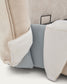 Letto sfoderabile Arvian in ciniglia beige con contenitore apribile per materasso 180 x 200 cm