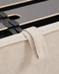 Letto sfoderabile Arvian in ciniglia beige con contenitore apribile per materasso 180 x 200 cm