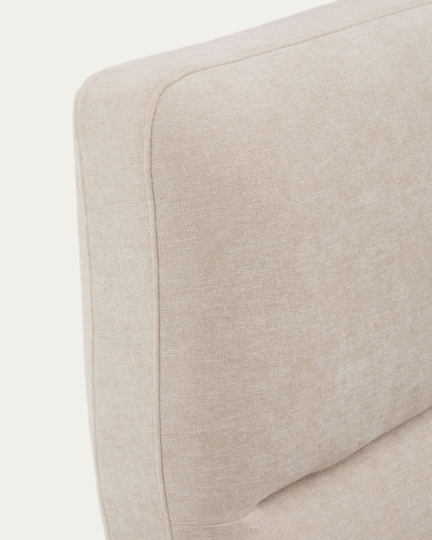Letto sfoderabile Dafra in ciniglia beige con contenitore apribile per materasso 160 x 200 cm
