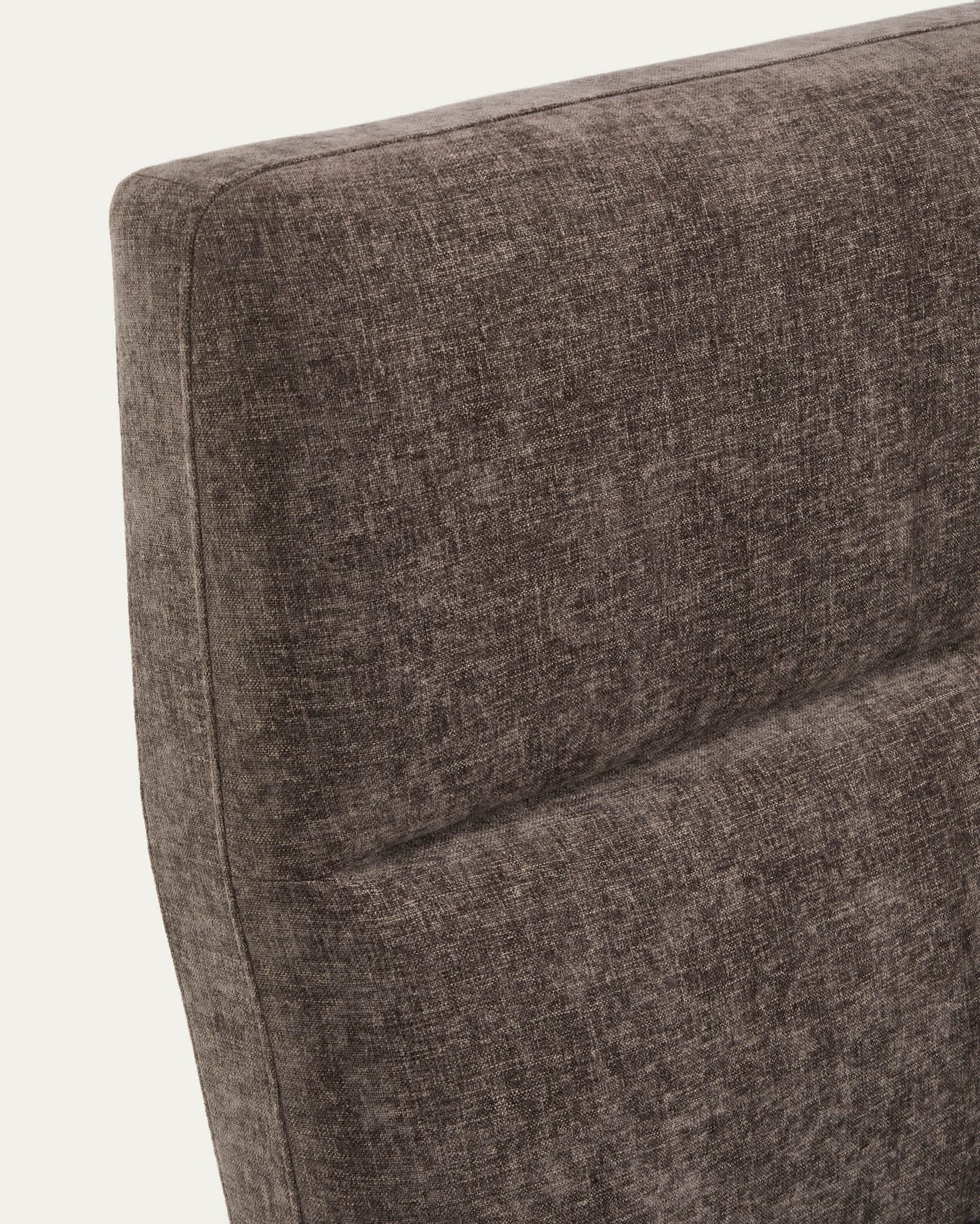 Letto sfoderabile Dafra in ciniglia marrone scuro con contenitore apribile per materasso 180 x 200 cm