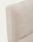 Letto sfoderabile Dafra in ciniglia beige con contenitore apribile per materasso 180 x 200 cm