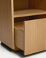 Comodino Helvine 1 cassetto in impiallacciato di rovere 45 x 52 cm FSC 100%