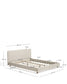 Letto Selven in ciniglia beige