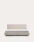 Letto Selven in ciniglia beige