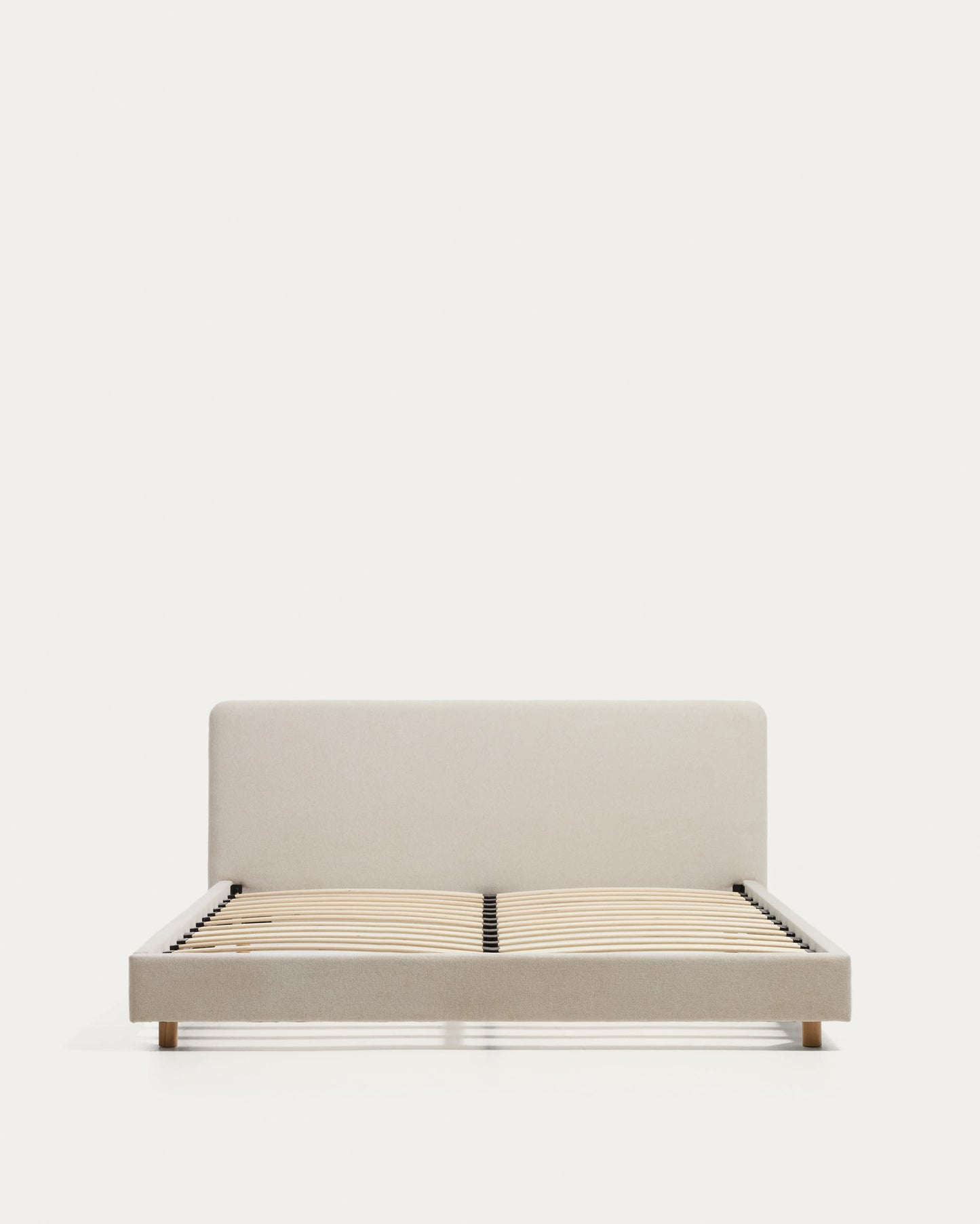 Letto Selven in ciniglia beige