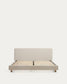 Letto Selven in ciniglia beige
