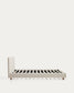 Letto Selven in ciniglia beige