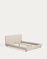 Letto Selven in ciniglia beige