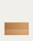 Testiera Norlen in impiallacciato di rovere con finitura naturale e luce LED per letto fino a 160 cm FSC Mix Credit