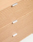 Cassettiera Norlen 3 cassetti in impiallacciato di rovere con finitura naturale FSC Mix Credit 101 x 75 cm