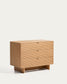 Cassettiera Norlen 3 cassetti in impiallacciato di rovere con finitura naturale FSC Mix Credit 101 x 75 cm